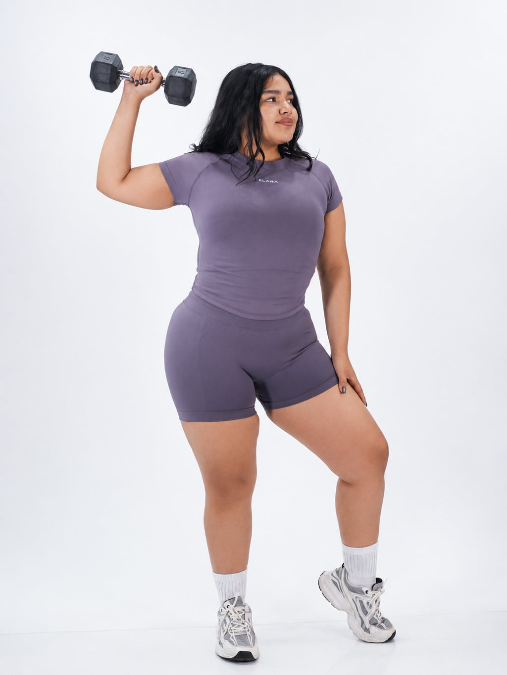 Sculpt Short Sleeve Top- Dark Cocoa