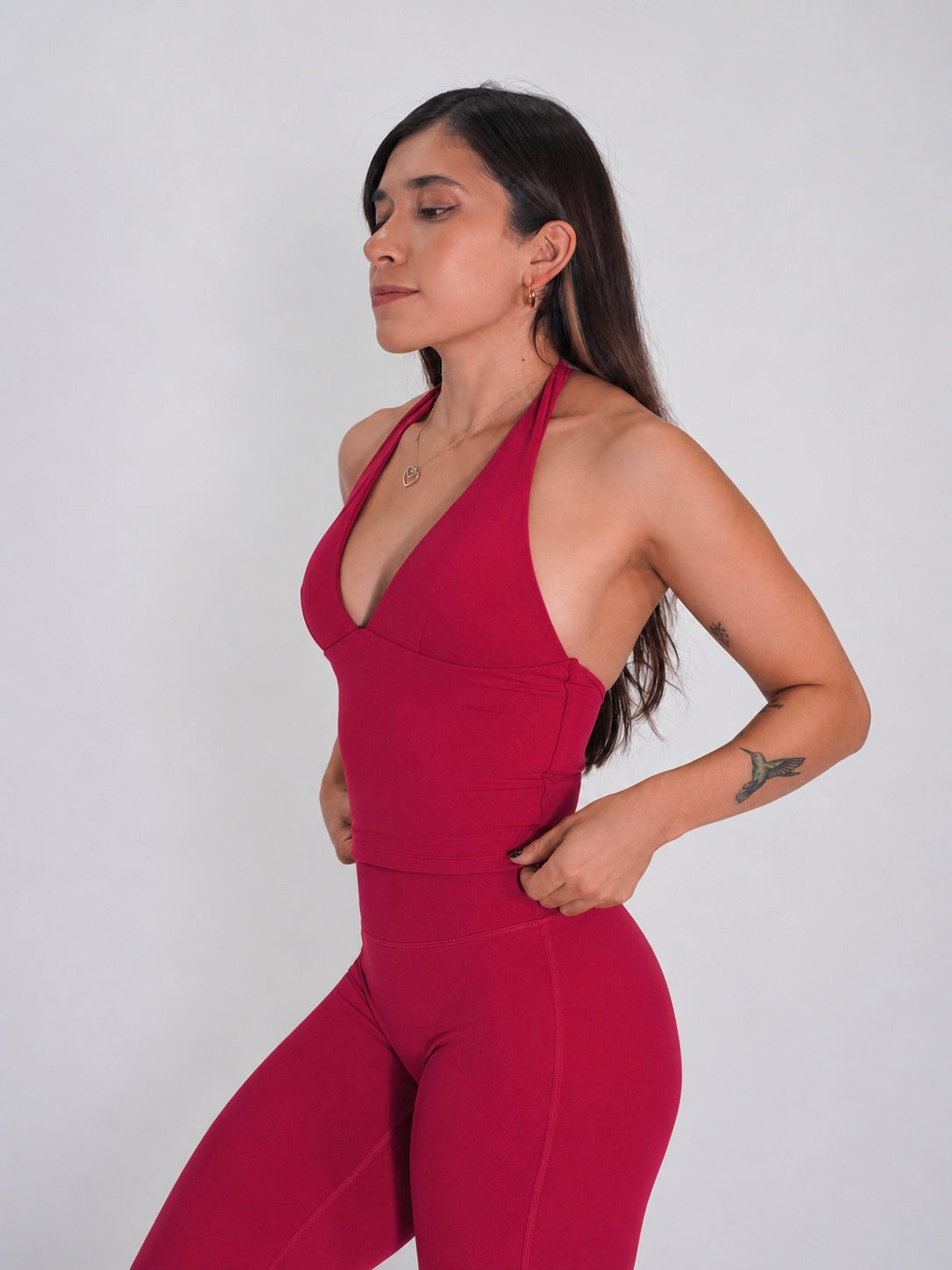 Essence Signature Halter Tank Black