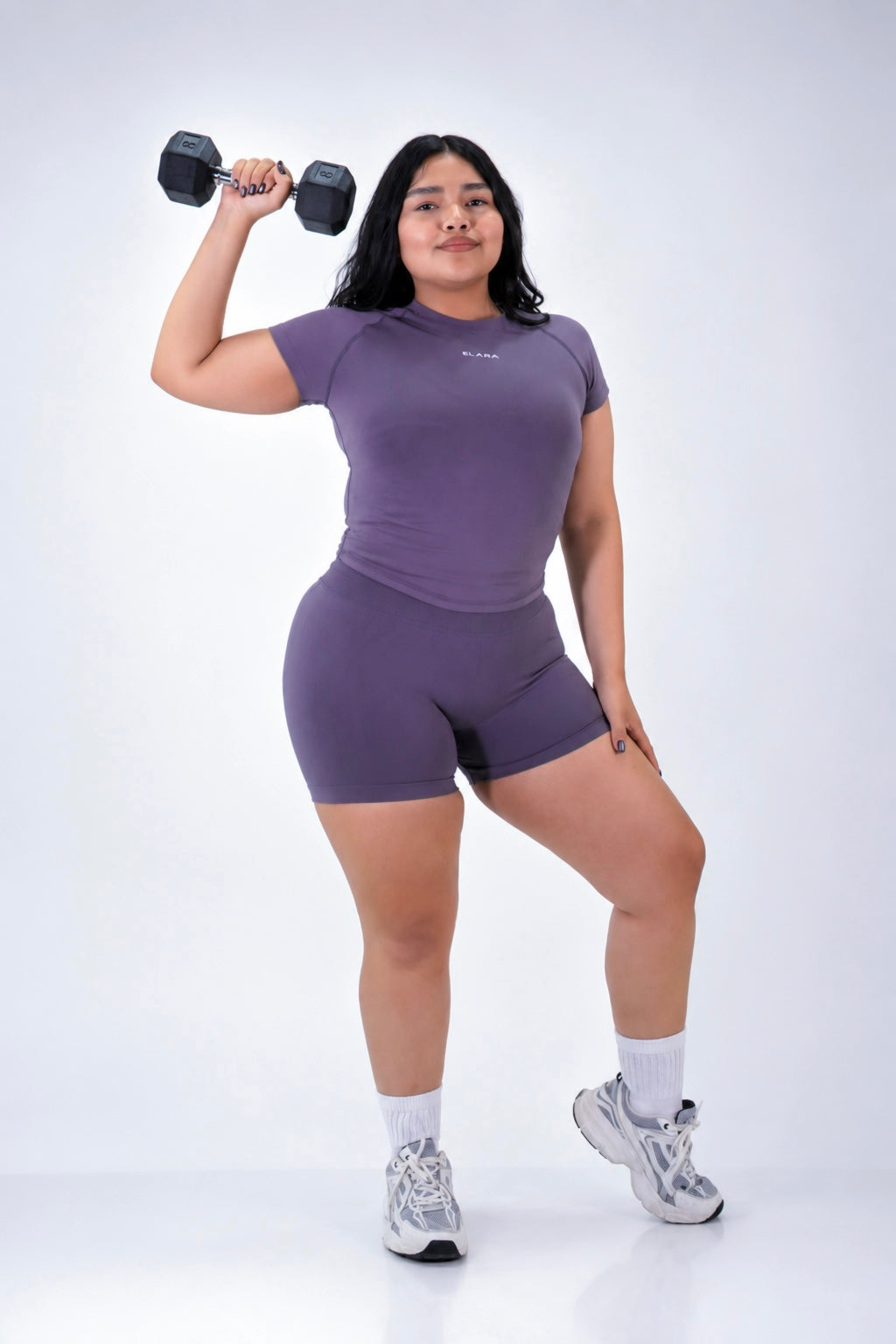 Sculpt Short Sleeve Top Plum