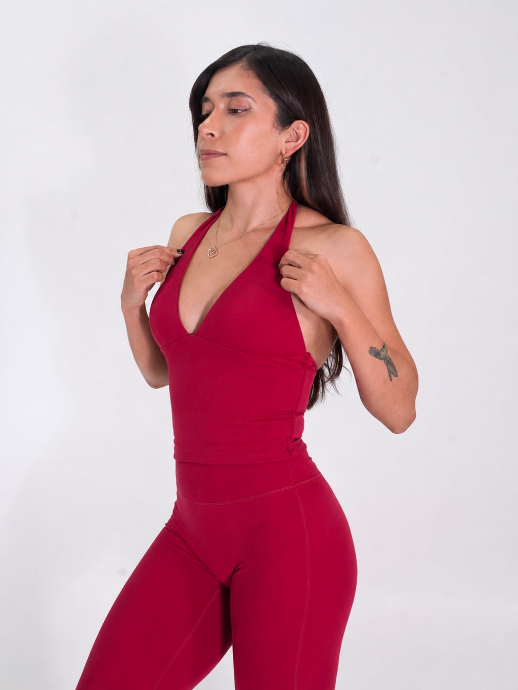 Essence Signature Halter Tank Black