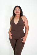 Essence Signature Halter Tank Chocolate