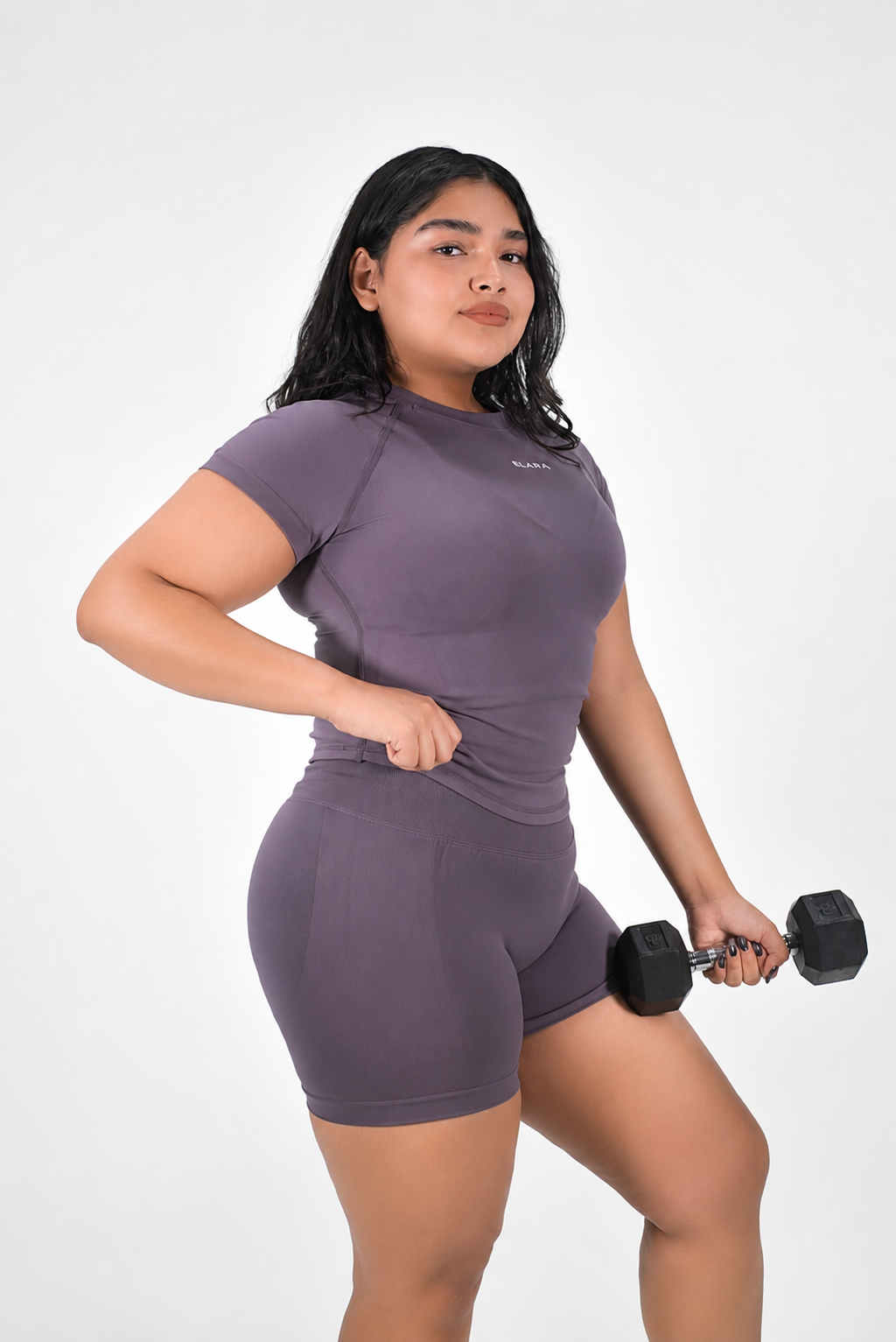 Sculpt Short Sleeve Top- Dark Cocoa