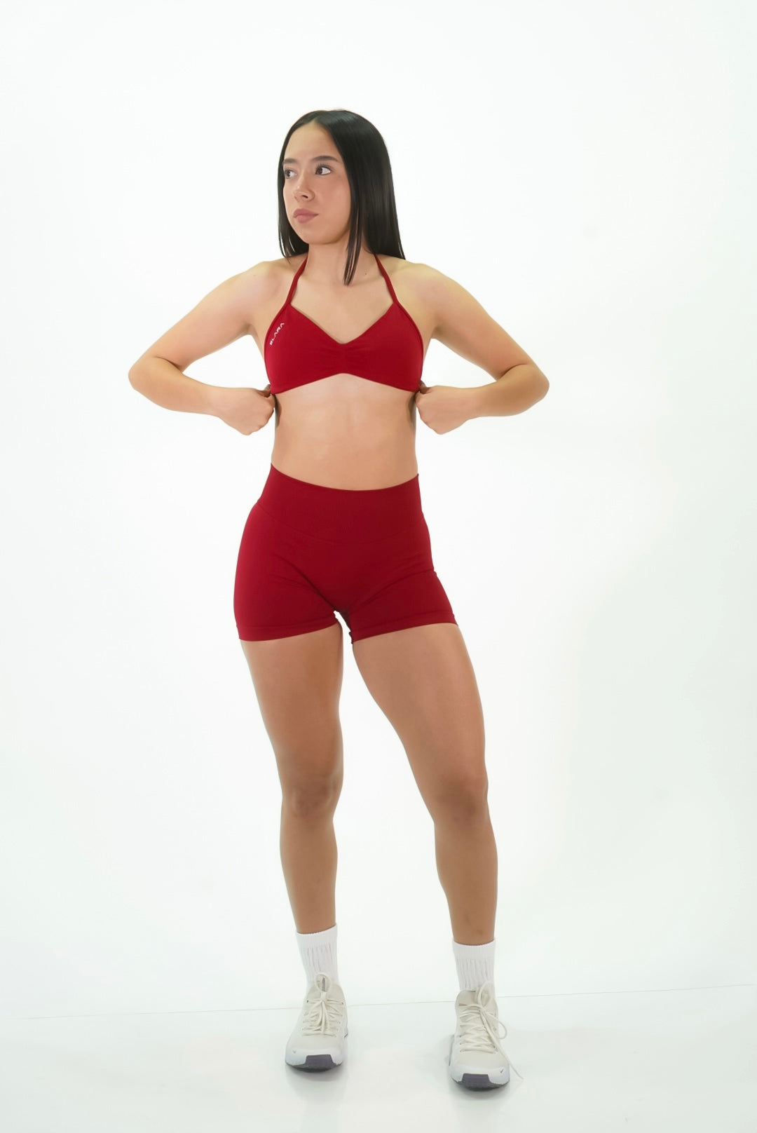 Sculp Sport Bra Wine Red